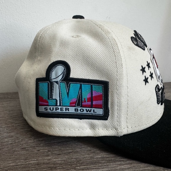NFL Kansas City Chiefs New Era 9FIFTY Cream/Black Super Bowl LVIII  Low Profile - Picture 8 of 12